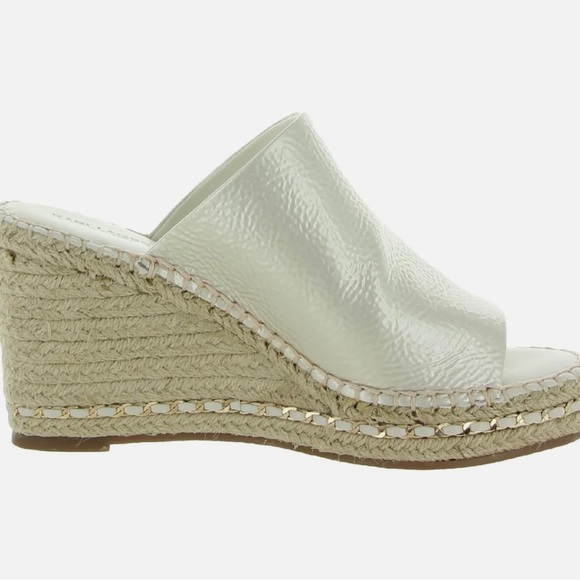 Karl Lagerfield Paris Carina Women Slip On Open Toe Wedge Sandals - Picture 6 of 11